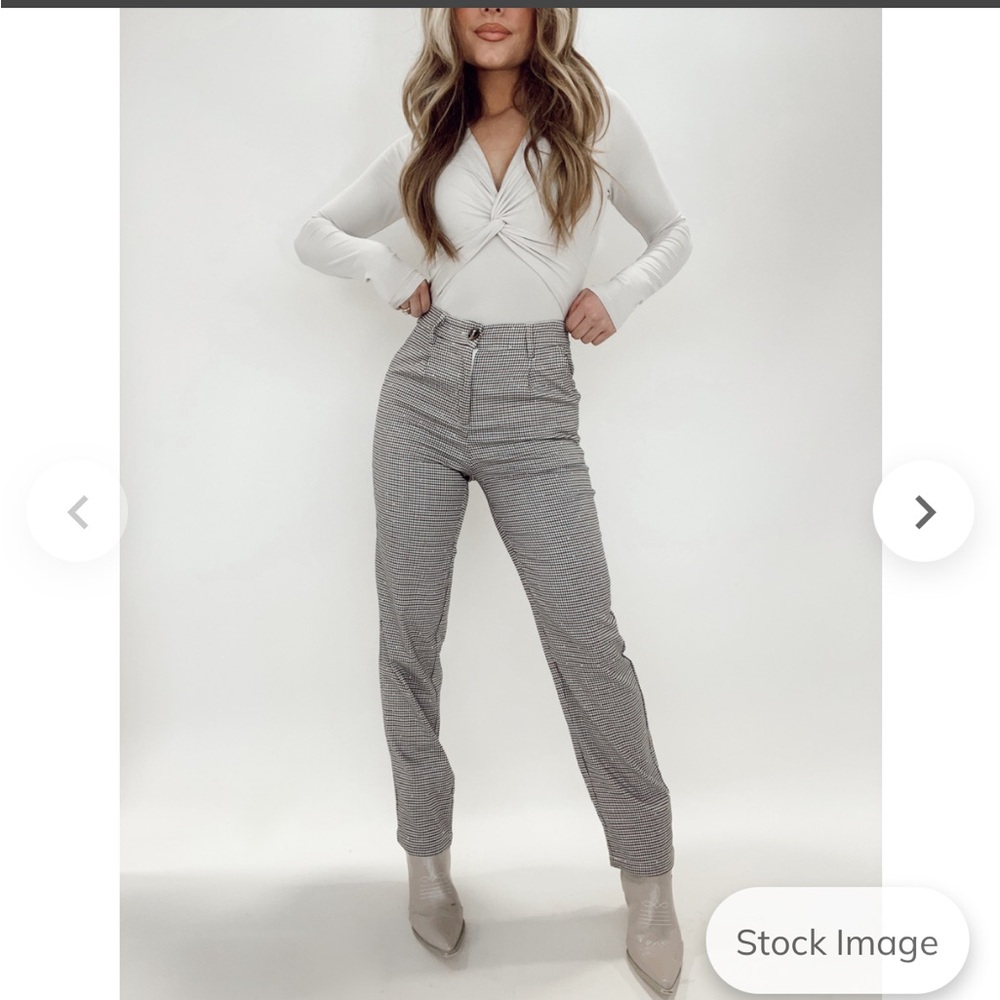 Gray Plaid Pants Lane 201